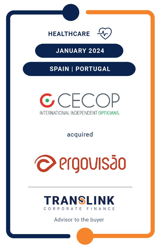 Translink Corporate Finance Acted As The Advisor To The CECOP Group In Its Acquisition Of Ergovisão