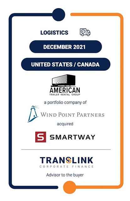AMERICAN TRAILER RENTAL GROUP, A PORTFOLIO COMPANY OF WIND POINT PARTNERS, ACQUIRED SMARTWAY TRAILER RENTALS