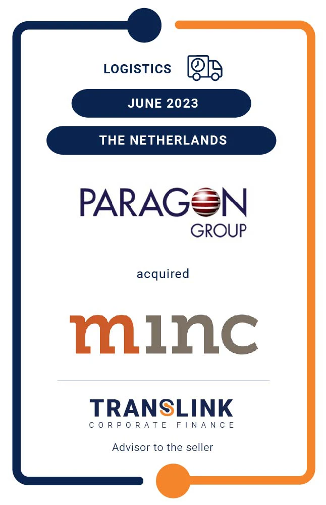 Translink Corporate Finance acted as the exclusive advisor to MINC in the sale to Paragon Group
